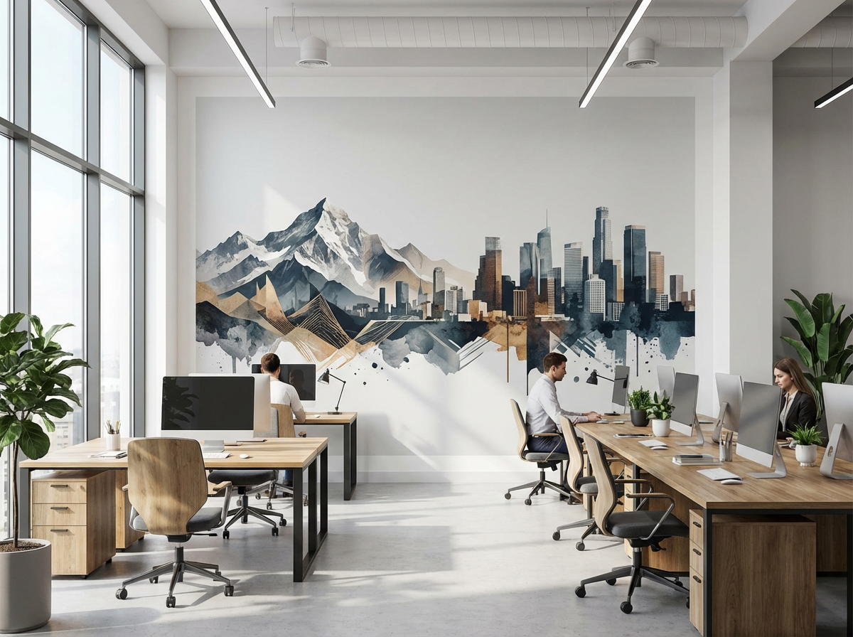 Décoration murale bureau open space