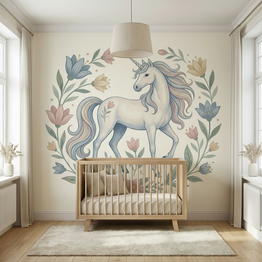 Décoration murale chambre enfant licorne Alençon