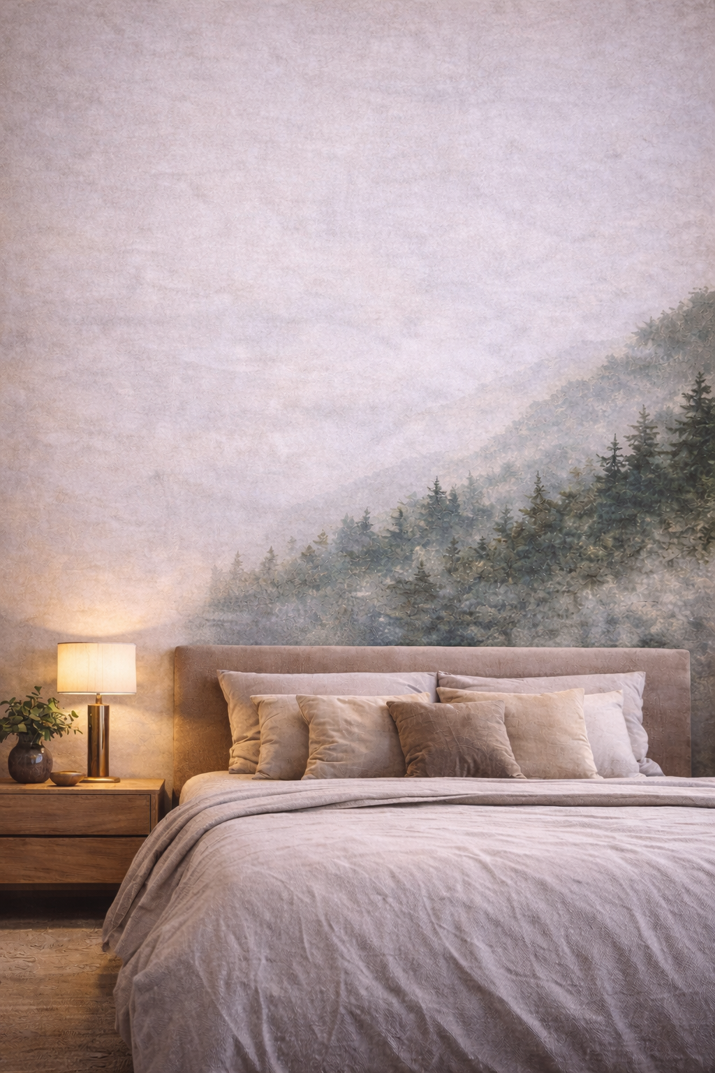 Décoration murale tête de lit forêt Alençon