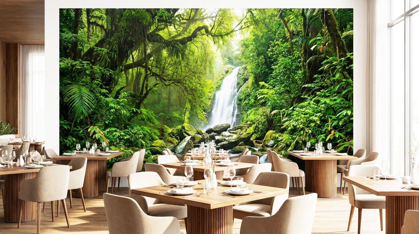 Fresque murale restaurant Alençon