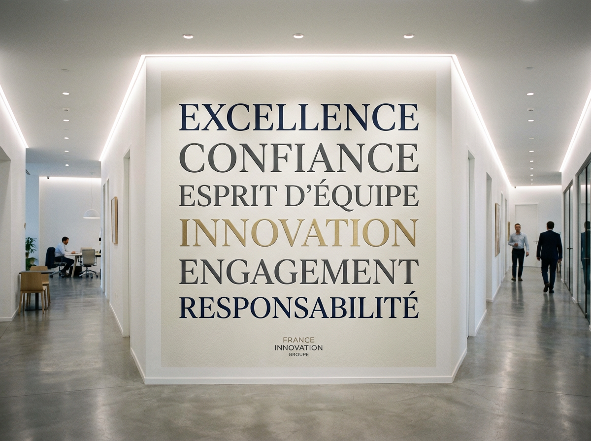 Signalétique entreprise couloir Le Mans