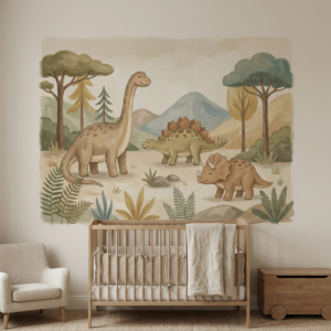 Chambre bébé dino