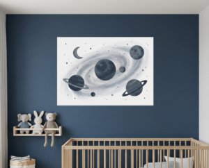 Chambre bébé espace